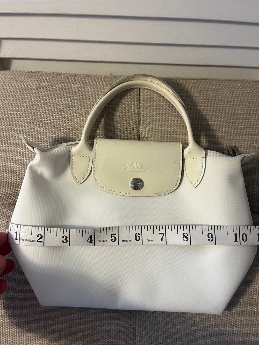 Longchamp Cream Le Pilage Handbag - Picture 11 of 13